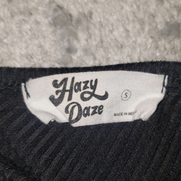 Long Sleeve Black crop Top by Hazy Daze - Picture 4 of 4